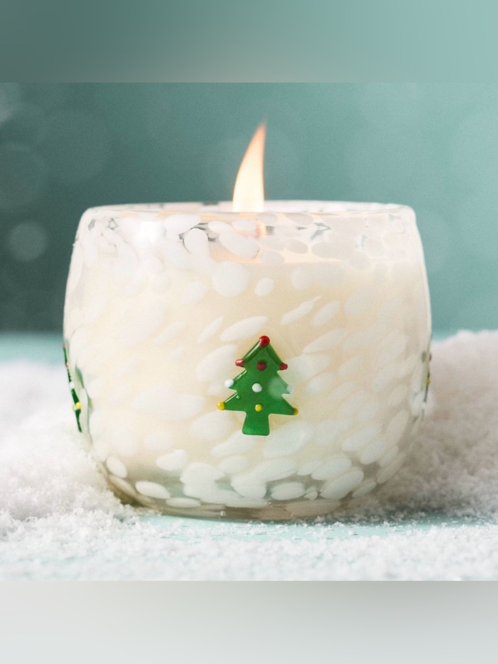 ANTHROPOLOGIE Christmas Tree Icon Candle